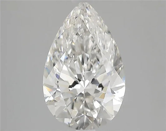 Lab-Grown Pear Diamond - 2.51 Carats, F Color, VVS2 Clarity - Sustainable Luxury and Dazzling Brilliance-IGI·Certified