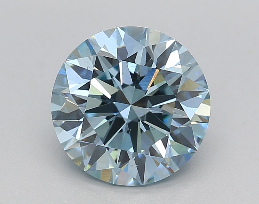 Lab-Grown ROUND Diamond - 2.36 Carat, Fancy Intense Blue Color, VS2 Clarity | Sustainable Luxury, Dazzling Brilliance | IGI | Certified LG625432402