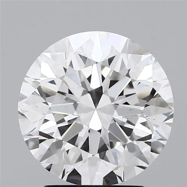 Lab-Grown Round Diamond - 3.02 Carats, F Color, VS2 Clarity - Sustainable Luxury and Dazzling Brilliance-IGI·Certified