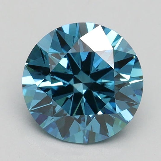 Lab-Grown ROUND Diamond - 1.25 Carat, Fancy Vivid Blue Color, SI1 Clarity | Sustainable Luxury, Dazzling Brilliance | IGI | Certified LG532244678