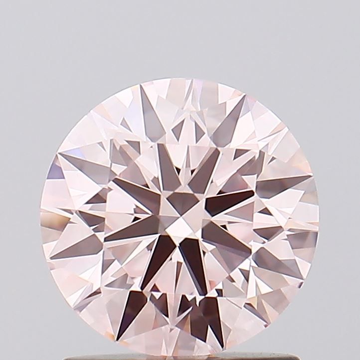 Lab-Grown ROUND Diamond - 1.28 Carat, Fancy Pink Color, VS2 Clarity | Sustainable Luxury, Dazzling Brilliance | IGI | Certified LG628474165