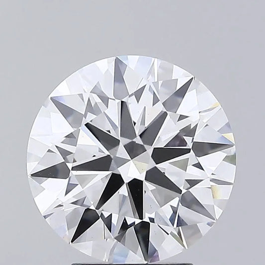 Lab-Grown Round Diamond - 3.52 Carats, F Color, VVS2 Clarity - Sustainable Luxury and Dazzling Brilliance-IGI·Certified