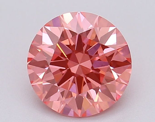 Lab-Grown ROUND Diamond - 1.04 Carat, Fancy Vivid Pink Color, VS1 Clarity | Sustainable Luxury, Dazzling Brilliance | IGI | Certified LG615366919