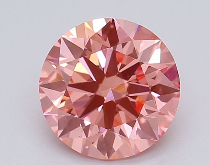 Lab-Grown ROUND Diamond - 1.04 Carat, Fancy Vivid Pink Color, VS1 Clarity | Sustainable Luxury, Dazzling Brilliance | IGI | Certified LG615366947