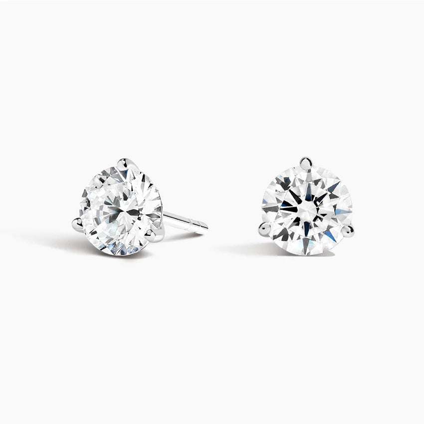 Lab-Grown Diamond Custom Order Earrings in 10K White Gold (LDJ 1020)