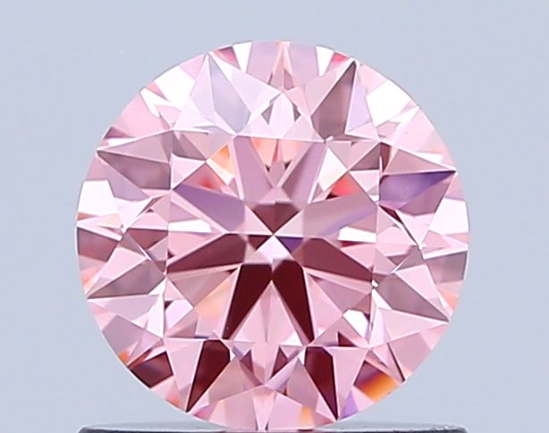 Lab-Grown ROUND Diamond - 0.8 Carat, Fancy Vivid Pink Color, VVS2 Clarity | Sustainable Luxury, Dazzling Brilliance | IGI | Certified LG647472881