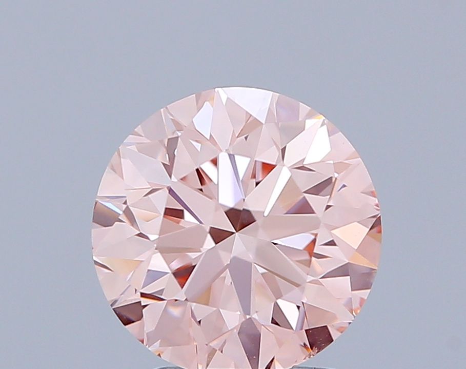 Lab-Grown ROUND Diamond - 3 Carat, Fancy Pink Color, VS2 Clarity | Sustainable Luxury, Dazzling Brilliance | IGI | Certified LG569316877