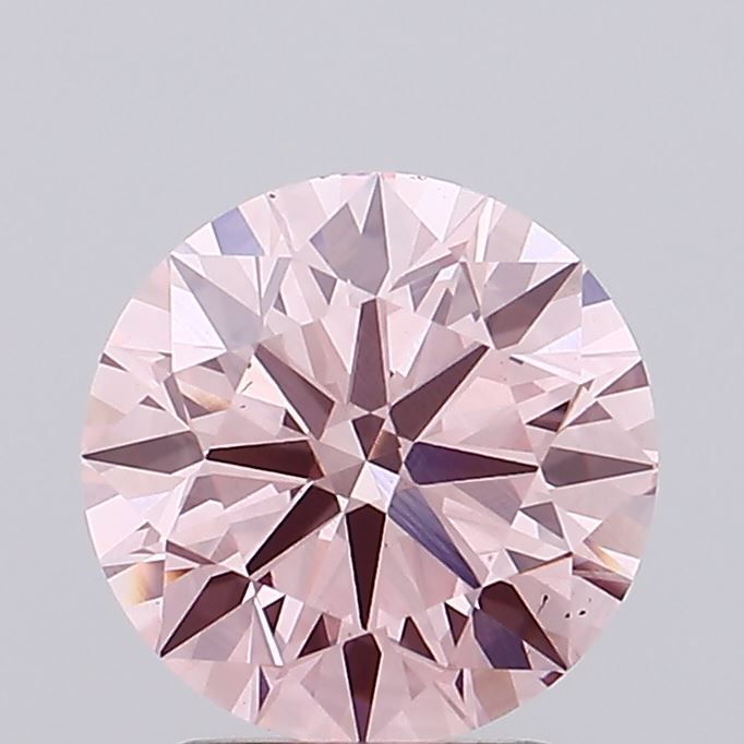 Lab-Grown ROUND Diamond - 2.19 Carat, Fancy Vivid Pink Color, VS1 Clarity | Sustainable Luxury, Dazzling Brilliance | IGI | Certified LG637444654