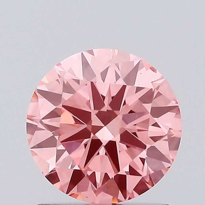 Lab-Grown ROUND Diamond - 1.19 Carat, Fancy Vivid Pink Color, VS2 Clarity | Sustainable Luxury, Dazzling Brilliance | IGI | Certified LG598327014