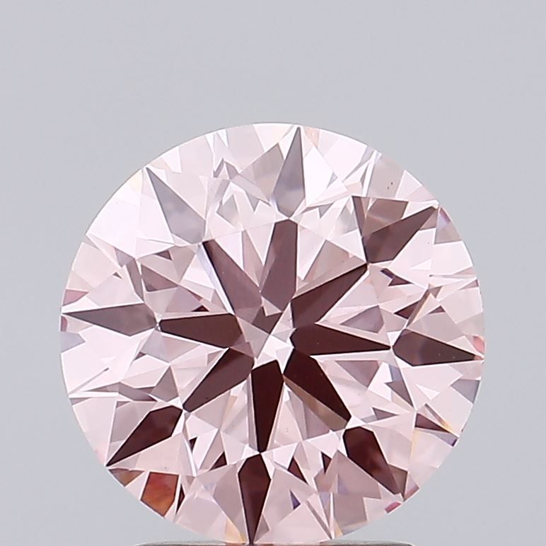 Lab-Grown ROUND Diamond - 2.43 Carat, Fancy Vivid Pink Color, VS1 Clarity | Sustainable Luxury, Dazzling Brilliance | IGI | Certified LG637444632