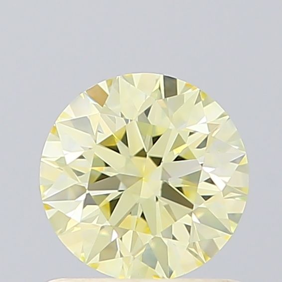 Lab-Grown ROUND Diamond - 0.78 Carat, Fancy Yellow Color, VS1 Clarity | Sustainable Luxury, Dazzling Brilliance | IGI | Certified LG614320498