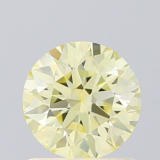 Lab-Grown ROUND Diamond - 0.78 Carat, Fancy Yellow Color, VS1 Clarity | Sustainable Luxury, Dazzling Brilliance | IGI | Certified LG614320498