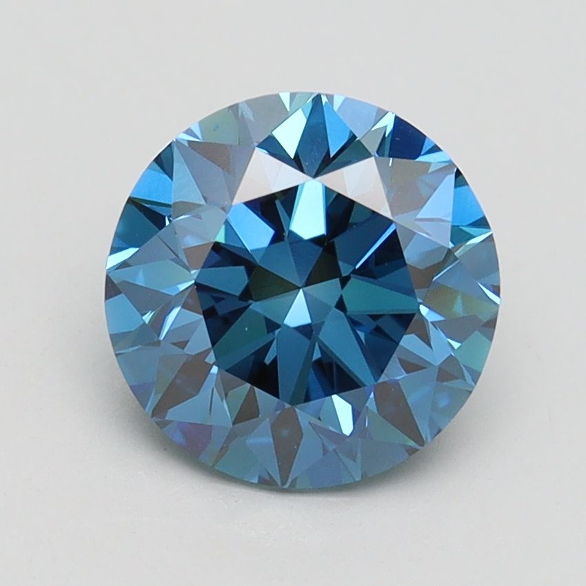 Lab-Grown ROUND Diamond - 1.8 Carat, Fancy Vivid Blue Color, VS1 Clarity | Sustainable Luxury, Dazzling Brilliance | IGI | Certified LG539241536