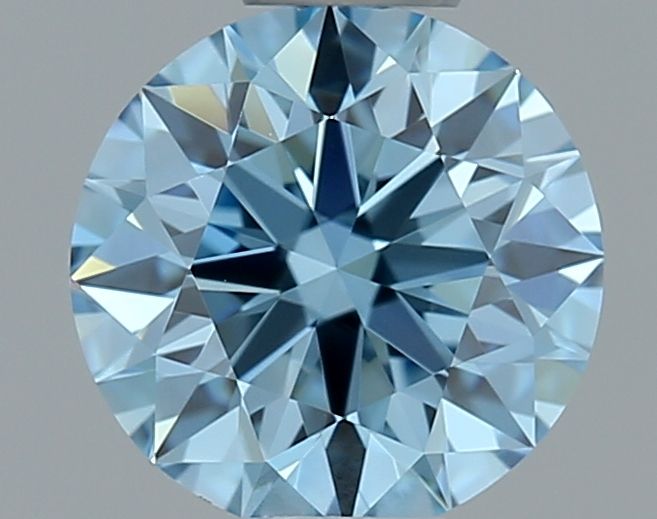 Lab-Grown ROUND Diamond - 0.51 Carat, Fancy Vivid Blue Color, VVS1 Clarity | Sustainable Luxury, Dazzling Brilliance | IGI | Certified LG639406579