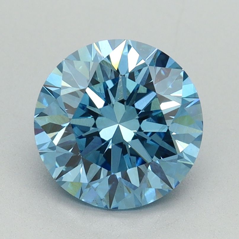 Lab-Grown ROUND Diamond - 1.76 Carat, Fancy Vivid Blue Color, VS1 Clarity | Sustainable Luxury, Dazzling Brilliance | IGI | Certified LG644430757