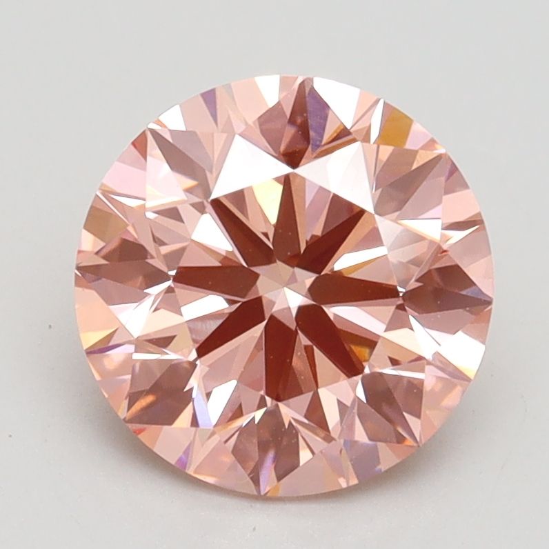 Lab-Grown ROUND Diamond - 2.06 Carat, Fancy Intense Pink Color, VS1 Clarity | Sustainable Luxury, Dazzling Brilliance | IGI | Certified LG534244390