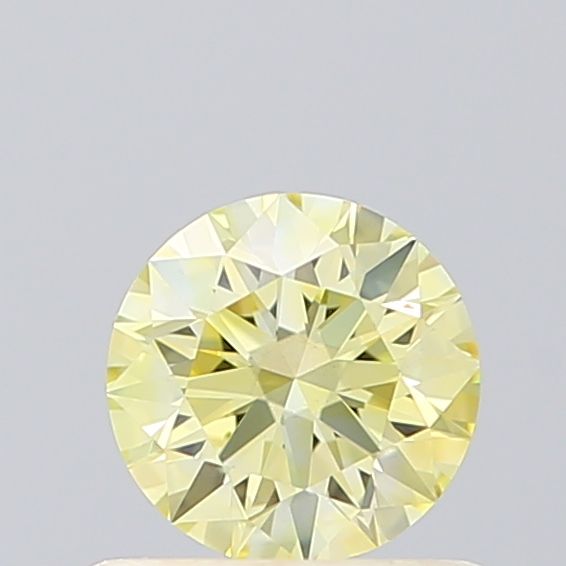 Lab-Grown ROUND Diamond - 0.55 Carat, Fancy Intense Yellow Color, VS1 Clarity | Sustainable Luxury, Dazzling Brilliance | IGI | Certified LG614320492