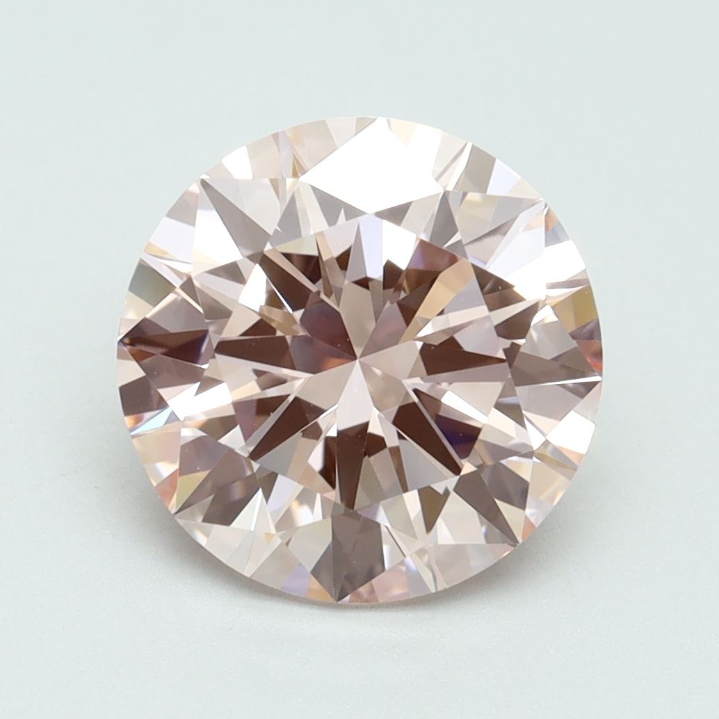 Lab-Grown ROUND Diamond - 3.03 Carat, Fancy Intense Pink Color, VVS2 Clarity | Sustainable Luxury, Dazzling Brilliance | IGI | Certified LG616416786