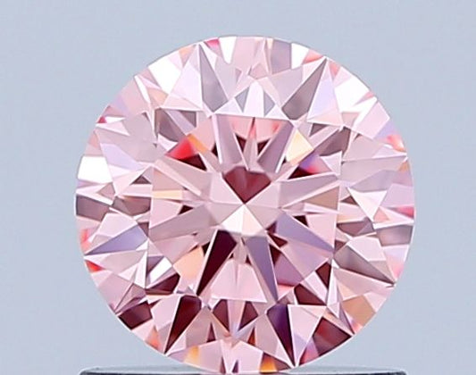 Lab-Grown ROUND Diamond - 0.85 Carat, Fancy Vivid Pink Color, IF Clarity | Sustainable Luxury, Dazzling Brilliance | IGI | Certified LG647424759