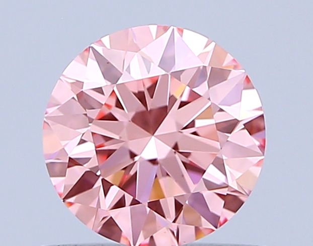 Lab-Grown ROUND Diamond - 0.73 Carat, Fancy Vivid Pink Color, VVS2 Clarity | Sustainable Luxury, Dazzling Brilliance | IGI | Certified LG648420522