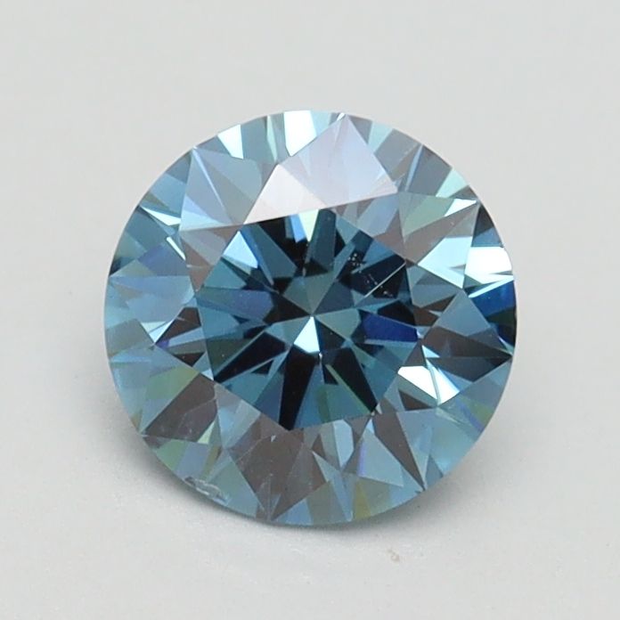 Lab-Grown ROUND Diamond - 0.9 Carat, Fancy Vivid Blue Color, SI1 Clarity | Sustainable Luxury, Dazzling Brilliance | IGI | Certified LG539239895