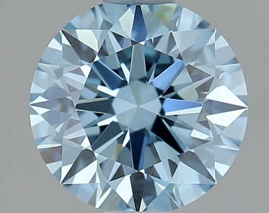 Lab-Grown ROUND Diamond - 1.04 Carat, Fancy Vivid Blue Color, IF Clarity | Sustainable Luxury, Dazzling Brilliance | IGI | Certified LG639406582