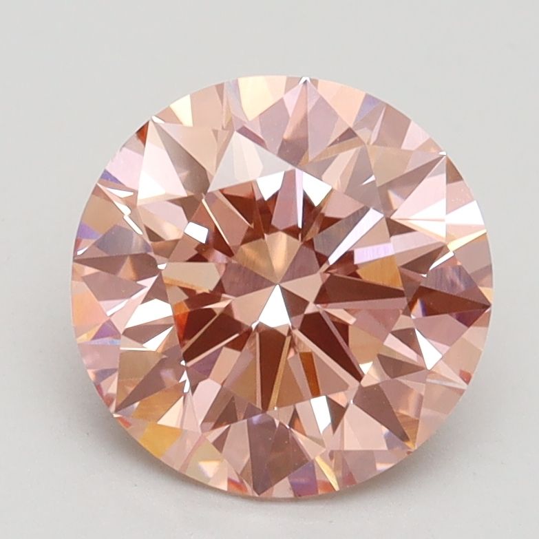 Lab-Grown ROUND Diamond - 2.05 Carat, Fancy Intense Pink Color, VS1 Clarity | Sustainable Luxury, Dazzling Brilliance | IGI | Certified LG533291276