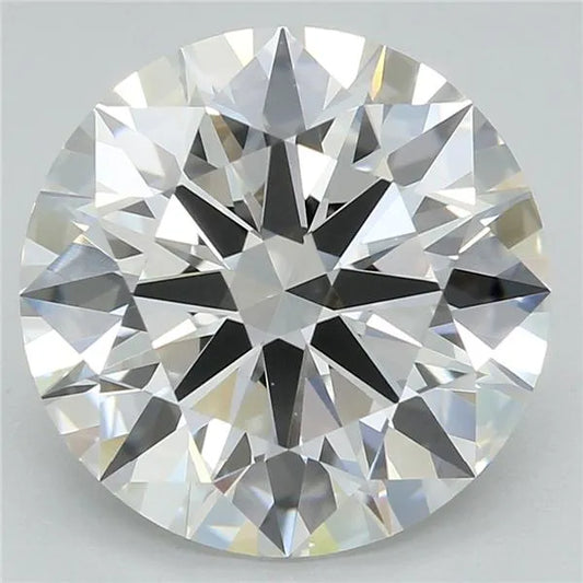 Lab-Grown Round Diamond - 3.45 Carats, F Color, VVS2 Clarity - Sustainable Luxury and Dazzling Brilliance-GIA·Certified