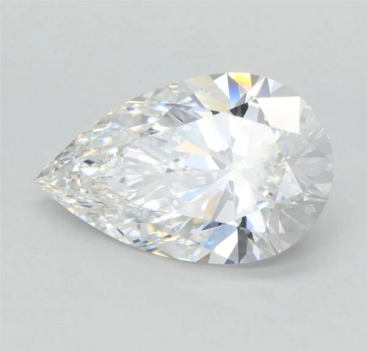 Lab-Grown Pear Diamond - 4.04 Carats, E Color, VVS2 Clarity - Sustainable Luxury and Dazzling Brilliance-IGI·Certified