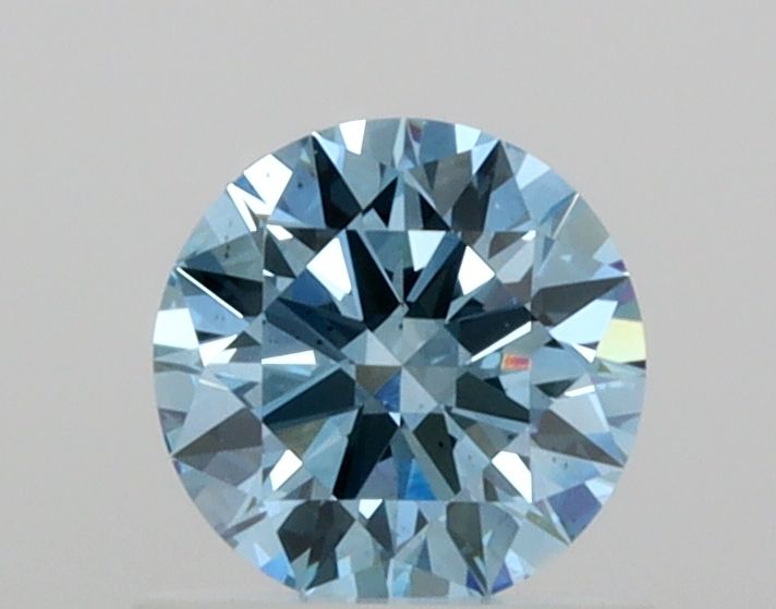 Lab-Grown ROUND Diamond - 0.62 Carat, Fancy Intense Greenish Blue Color, VS2 Clarity | Sustainable Luxury, Dazzling Brilliance | IGI | Certified LG534244926