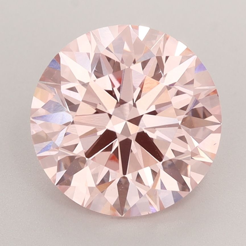 Lab-Grown ROUND Diamond - 3.01 Carat, Fancy Intense Pink Color, VS1 Clarity | Sustainable Luxury, Dazzling Brilliance | IGI | Certified LG578338115