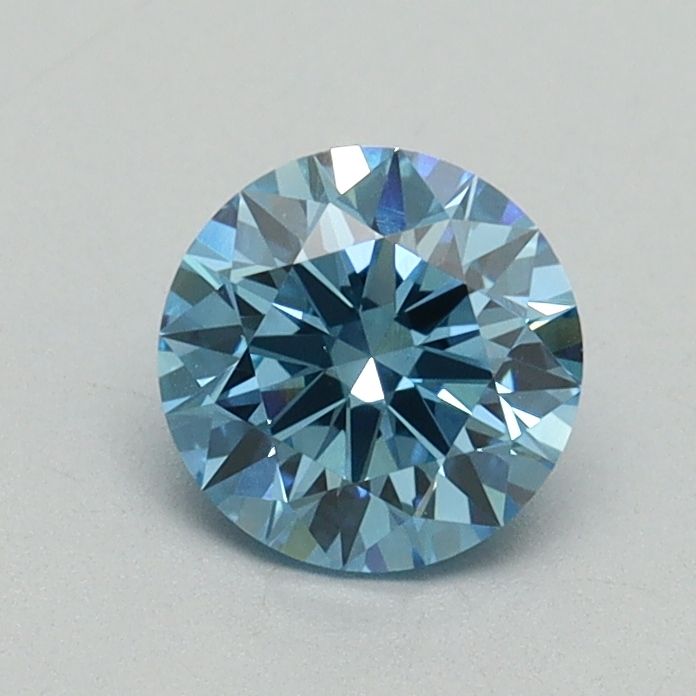 Lab-Grown ROUND Diamond - 0.71 Carat, Fancy Vivid Blue Color, VS1 Clarity | Sustainable Luxury, Dazzling Brilliance | IGI | Certified LG645453542