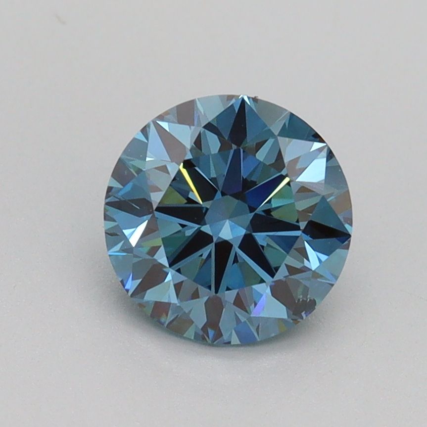 Lab-Grown ROUND Diamond - 1.17 Carat, Fancy Vivid Blue Color, SI1 Clarity | Sustainable Luxury, Dazzling Brilliance | IGI | Certified LG536297804