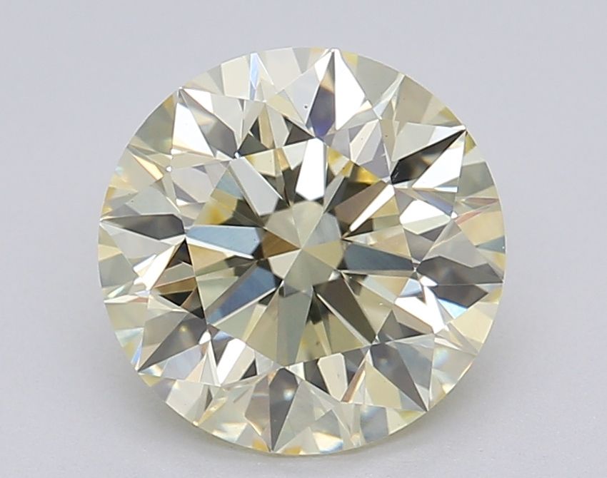 Lab-Grown ROUND Diamond - 2 Carat, Light Yellow Color, VS1 Clarity | Sustainable Luxury, Dazzling Brilliance | IGI | Certified LG610345342