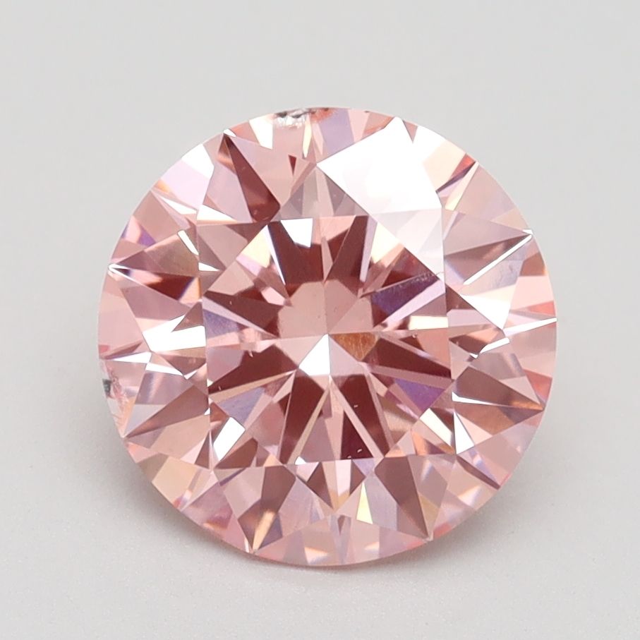 Lab-Grown ROUND Diamond - 2.5 Carat, Fancy Intense Pink Color, SI2 Clarity | Sustainable Luxury, Dazzling Brilliance | IGI | Certified LG522226934