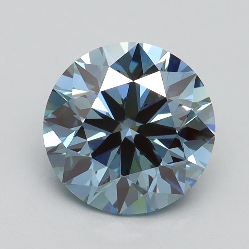 Lab-Grown ROUND Diamond - 1.59 Carat, Fancy Vivid Blue Color, VS1 Clarity | Sustainable Luxury, Dazzling Brilliance | IGI | Certified LG553227683