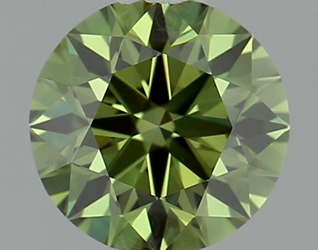 Lab-Grown ROUND Diamond - 0.69 Carat, Fancy Vivid Green Color, VS1 Clarity | Sustainable Luxury, Dazzling Brilliance | IGI | Certified LG642491378