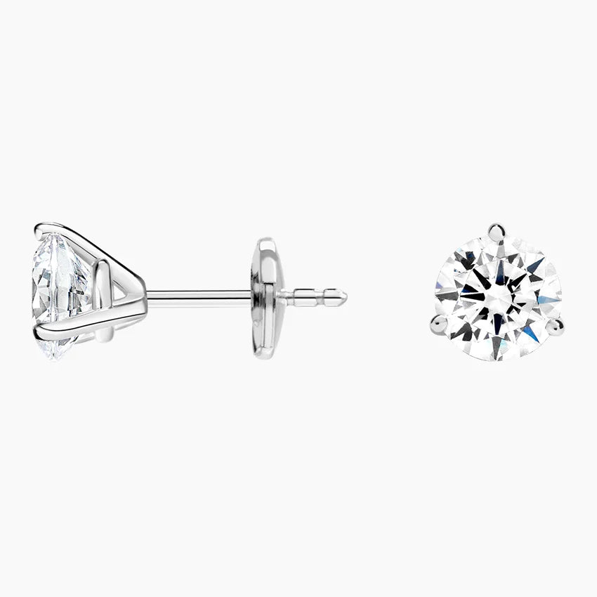 Lab-Grown Diamond Custom Order Earrings in 10K White Gold (LDJ 1020)