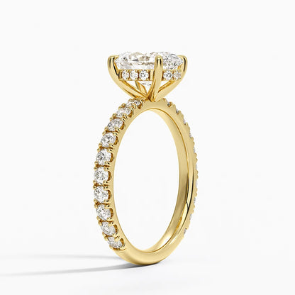 Lab-Grown Diamond Custom Order Ring in 14K Yellow Gold – Size US 6.5 (LDJ 1019)