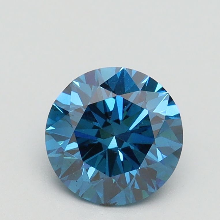 Lab-Grown ROUND Diamond - 1.03 Carat, Fancy Vivid Blue Color, SI1 Clarity | Sustainable Luxury, Dazzling Brilliance | IGI | Certified LG542221739