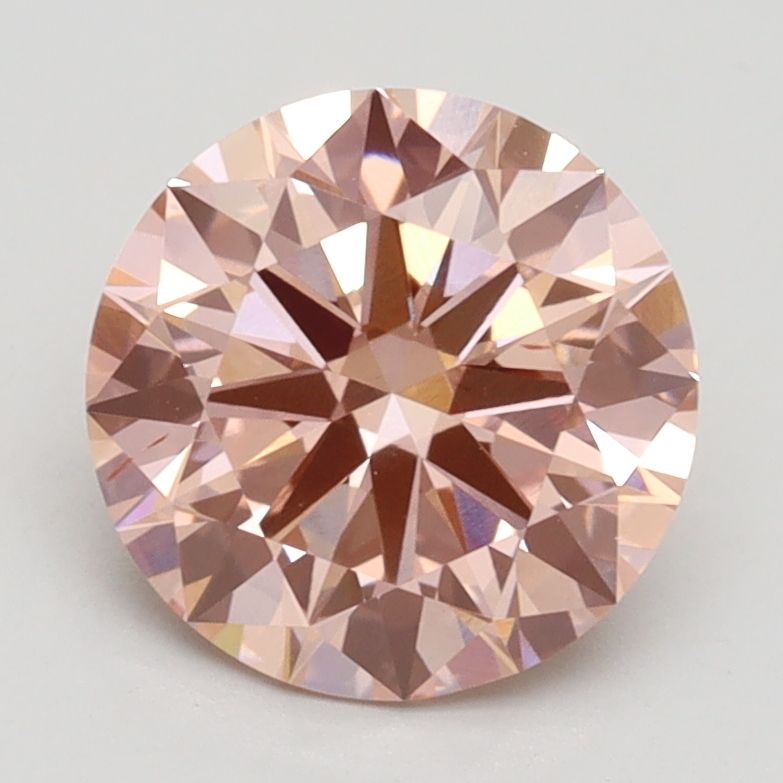 Lab-Grown ROUND Diamond - 2.01 Carat, Fancy Intense Pink Color, VS2 Clarity | Sustainable Luxury, Dazzling Brilliance | IGI | Certified LG534241860