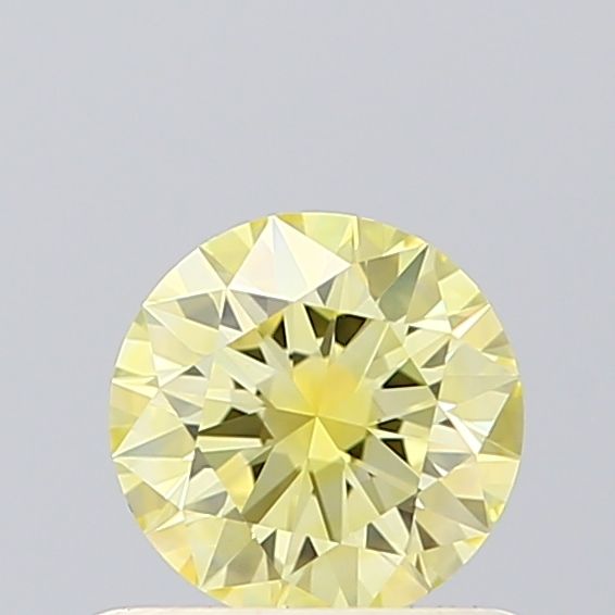 Lab-Grown ROUND Diamond - 0.55 Carat, Fancy Intense Yellow Color, VS1 Clarity | Sustainable Luxury, Dazzling Brilliance | IGI | Certified LG619456549