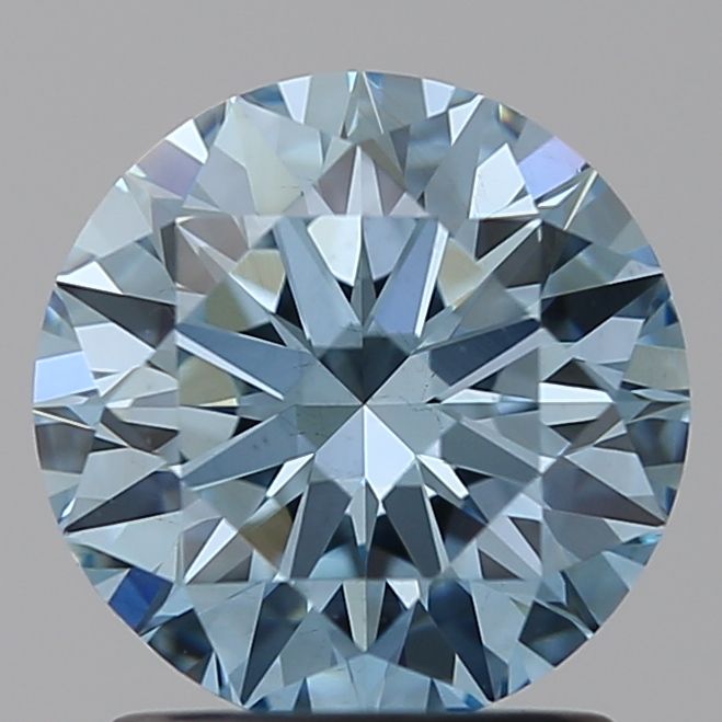 Lab-Grown ROUND Diamond - 1.5 Carat, Fancy Vivid Blue Color, VS1 Clarity | Sustainable Luxury, Dazzling Brilliance | IGI | Certified LG635490533