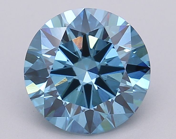 Lab-Grown ROUND Diamond - 1.54 Carat, Fancy Vivid Blue Color, VS1 Clarity | Sustainable Luxury, Dazzling Brilliance | IGI | Certified LG611390154