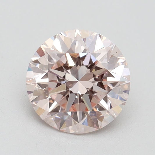 Lab-Grown ROUND Diamond - 1.59 Carat, Fancy Pink Color, VS2 Clarity | Sustainable Luxury, Dazzling Brilliance | IGI | Certified LG584357995