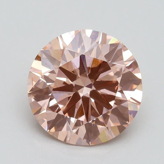 Lab-Grown ROUND Diamond - 2.05 Carat, Fancy Intense Pink Color, VS2 Clarity | Sustainable Luxury, Dazzling Brilliance | IGI | Certified LG536295597