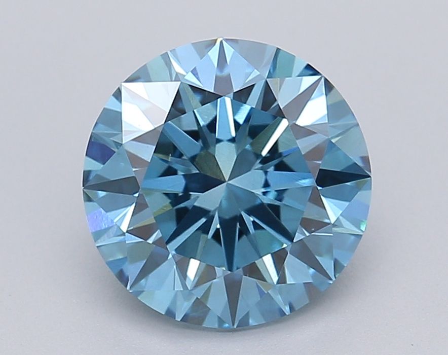 Lab-Grown ROUND Diamond - 1.97 Carat, Fancy Vivid Blue Color, VS1 Clarity | Sustainable Luxury, Dazzling Brilliance | IGI | Certified LG615361328