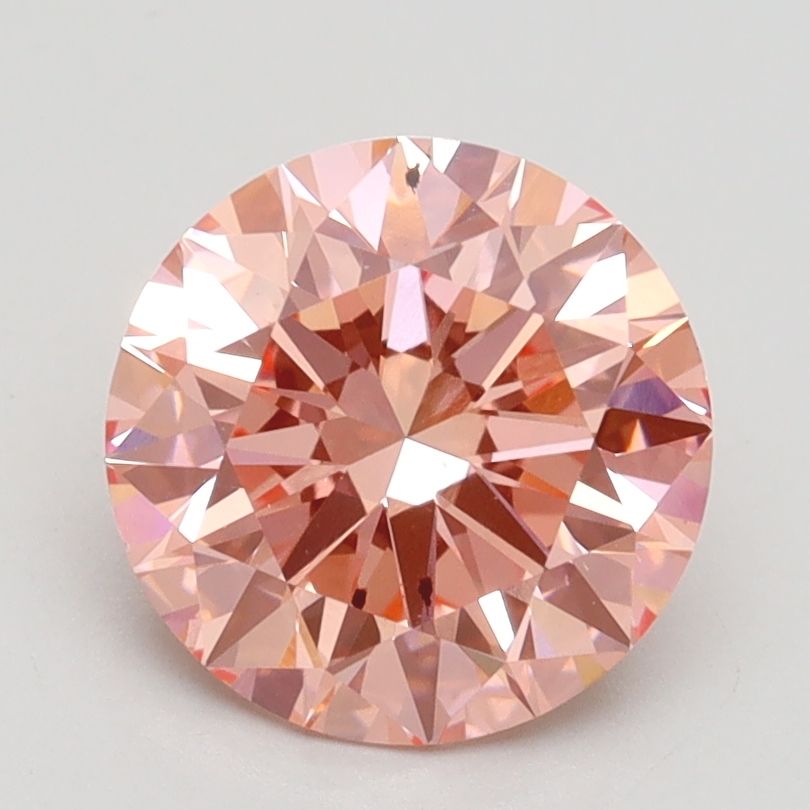 Lab-Grown ROUND Diamond - 2.02 Carat, Fancy Vivid Pink Color, VS2 Clarity | Sustainable Luxury, Dazzling Brilliance | IGI | Certified LG528225855