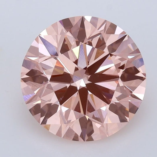 Lab-Grown ROUND Diamond - 2.68 Carat, Fancy Intense Pink Color, VS1 Clarity | Sustainable Luxury, Dazzling Brilliance | IGI | Certified LG539236973