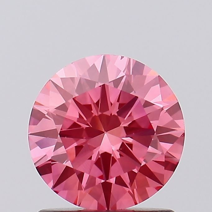 Lab-Grown ROUND Diamond - 1.08 Carat, Fancy Vivid Pink Color, VS1 Clarity | Sustainable Luxury, Dazzling Brilliance | IGI | Certified LG600348540